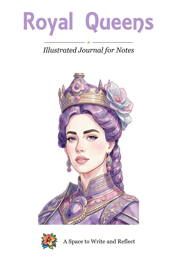 Royal Queens Illustrated Journal for Notes cover